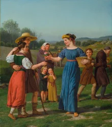 De maagd van veraf uit het gedicht van Schiller